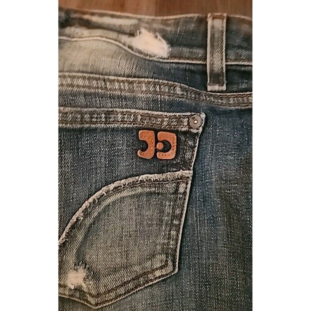 Joe's Womens Jeans 29 Medium Wash Denim Distressed Bootcut  Fit: Honey - Picture 4 of 9